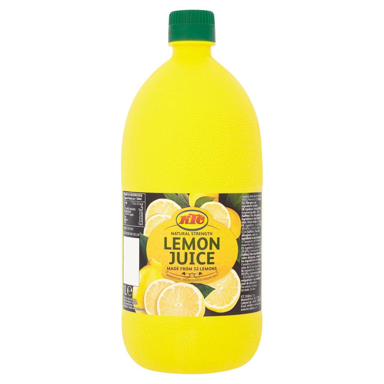 KTC Lemon Juice 1 Litre (Plastic)