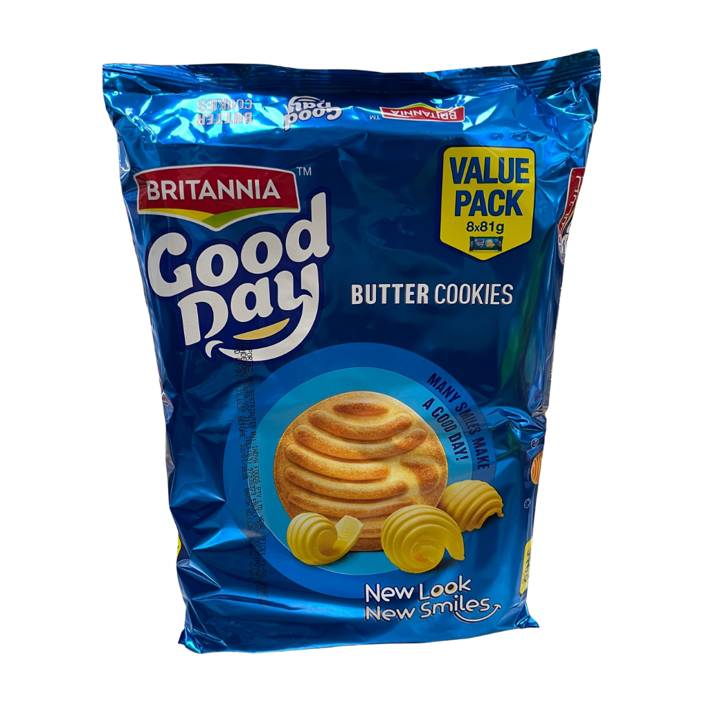 Britannia Good Day Butter Biscuit Value Pack (8x81g)