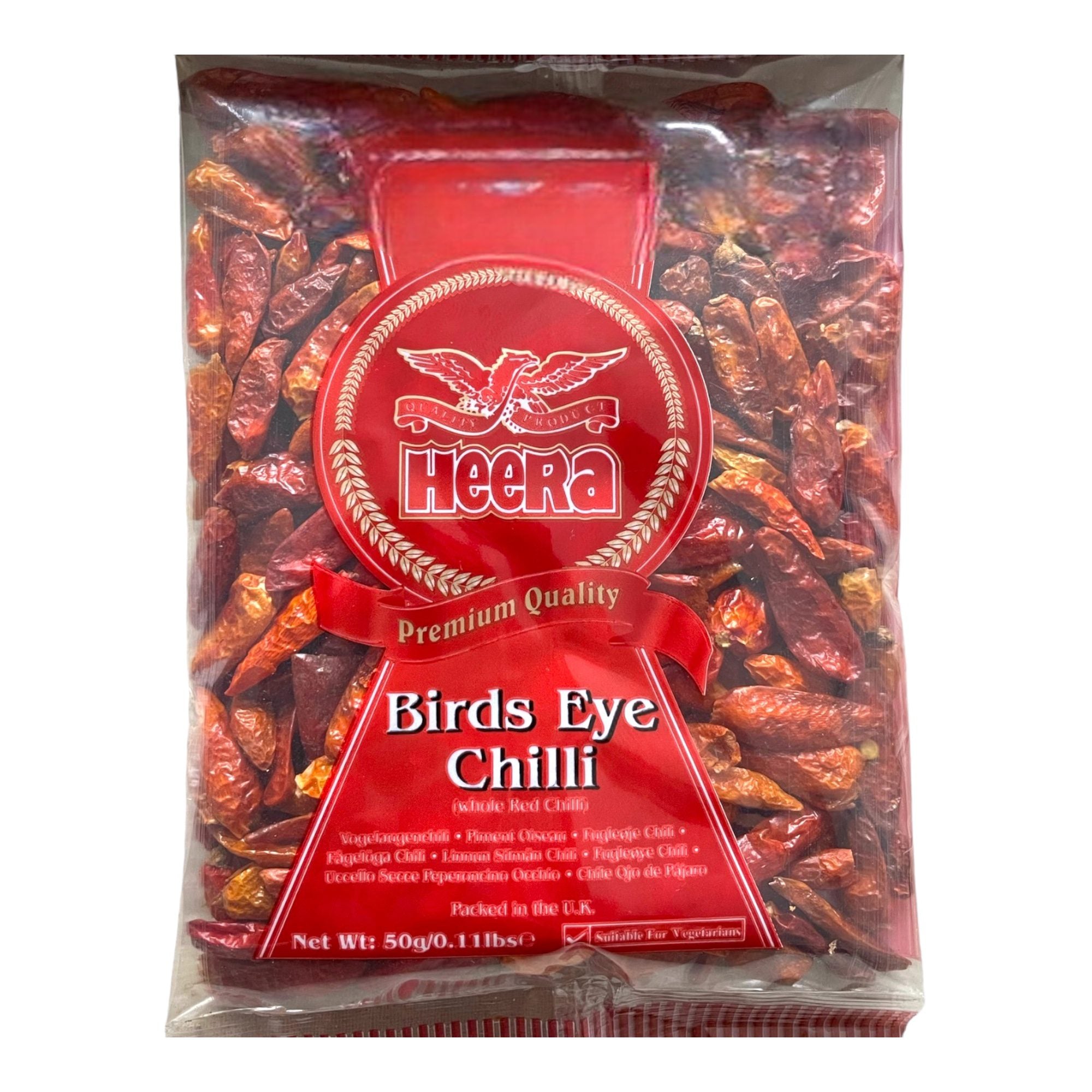 Heera Birds Eye Chilli Whole 50g