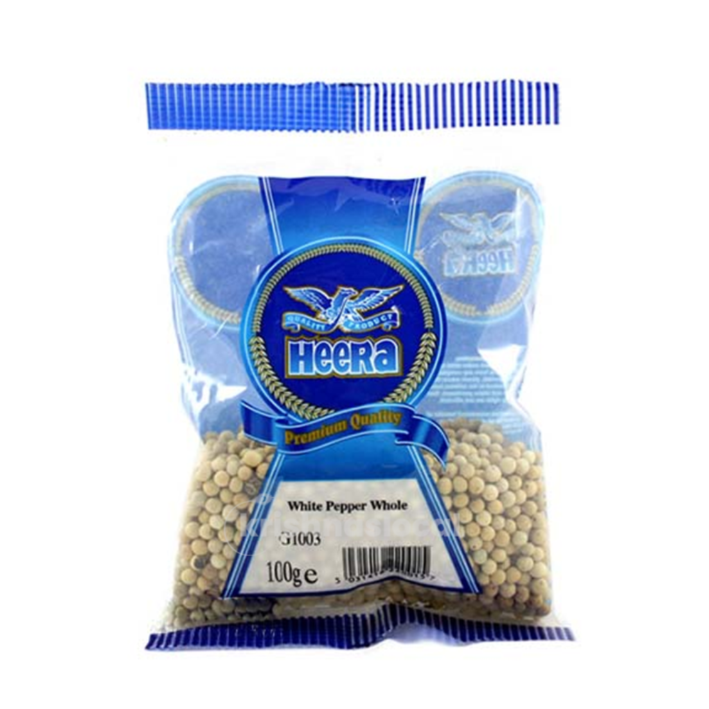 Heera White Pepper Whole 100g