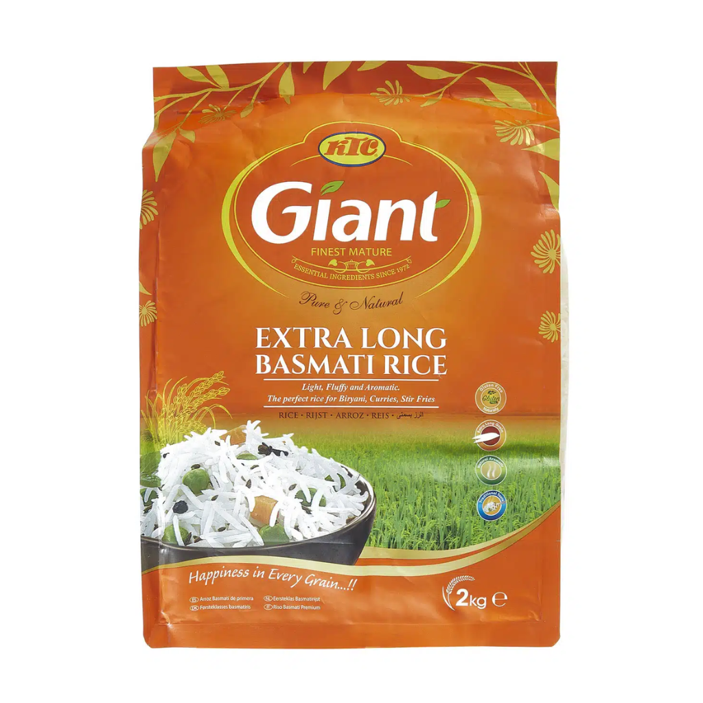 KTC Giant Extra Long  Basmati Rice 2KG