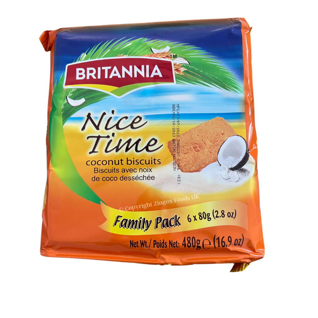 Britannia Nice Time Coconut Biscuits 480g (Family Pack)